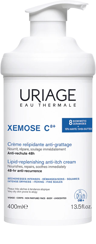 Uriage lipid replenishing anti-itch cream 400ml