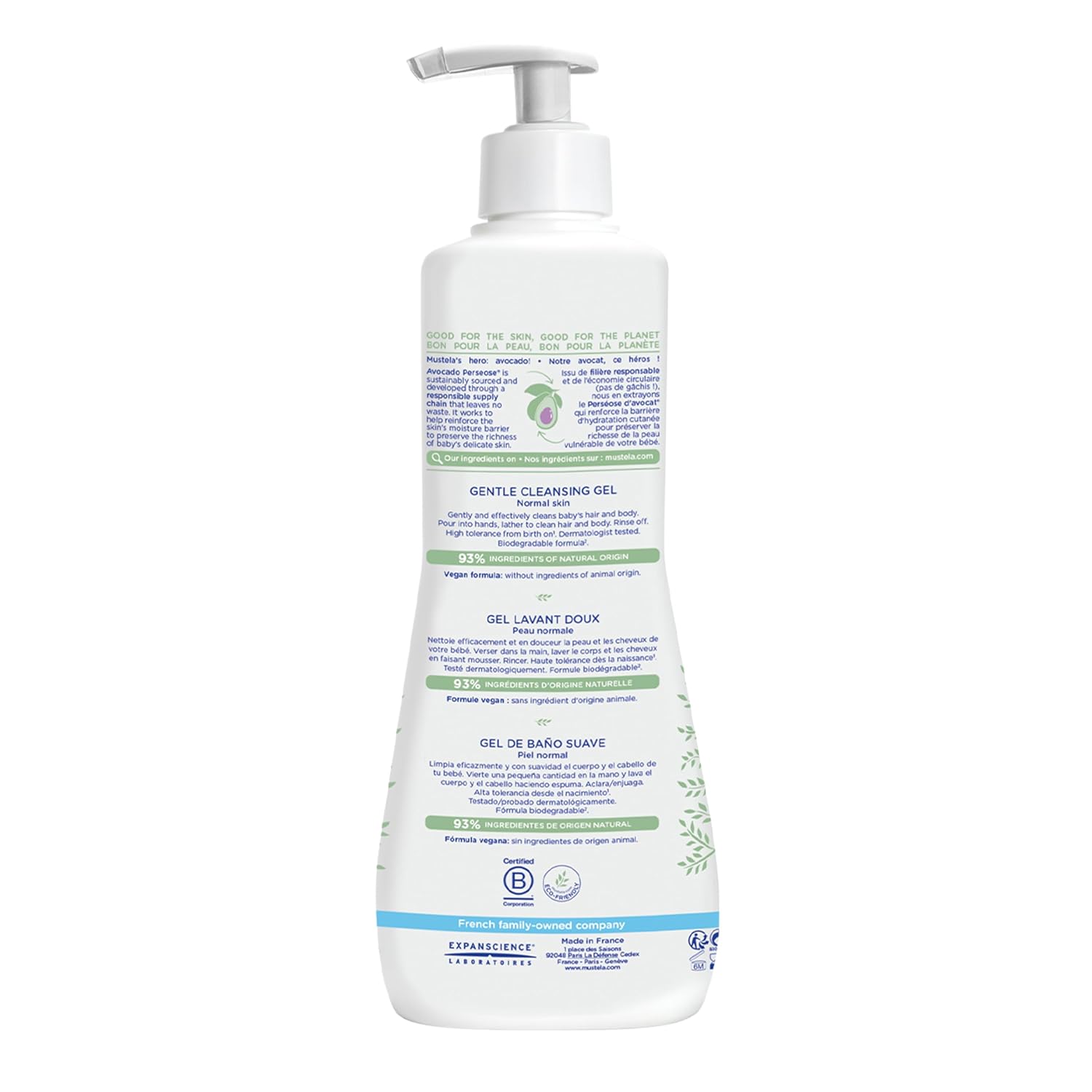 Mustela Normal Skin Gentle Cleansing Gel 500ml | LSDC Pharmacy London