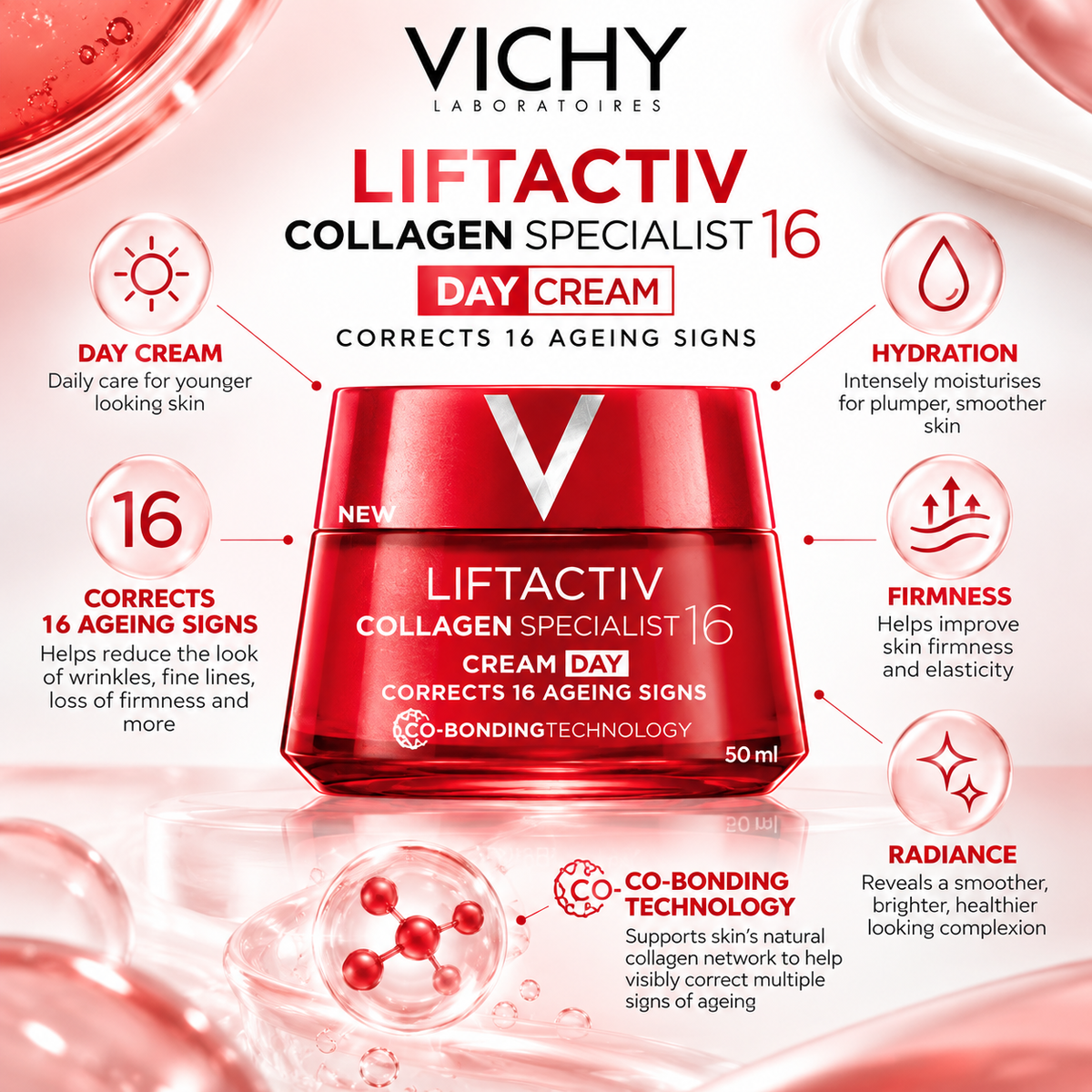 Vichy Liftactiv Collagen Specialist 16 Day Cream 50ml