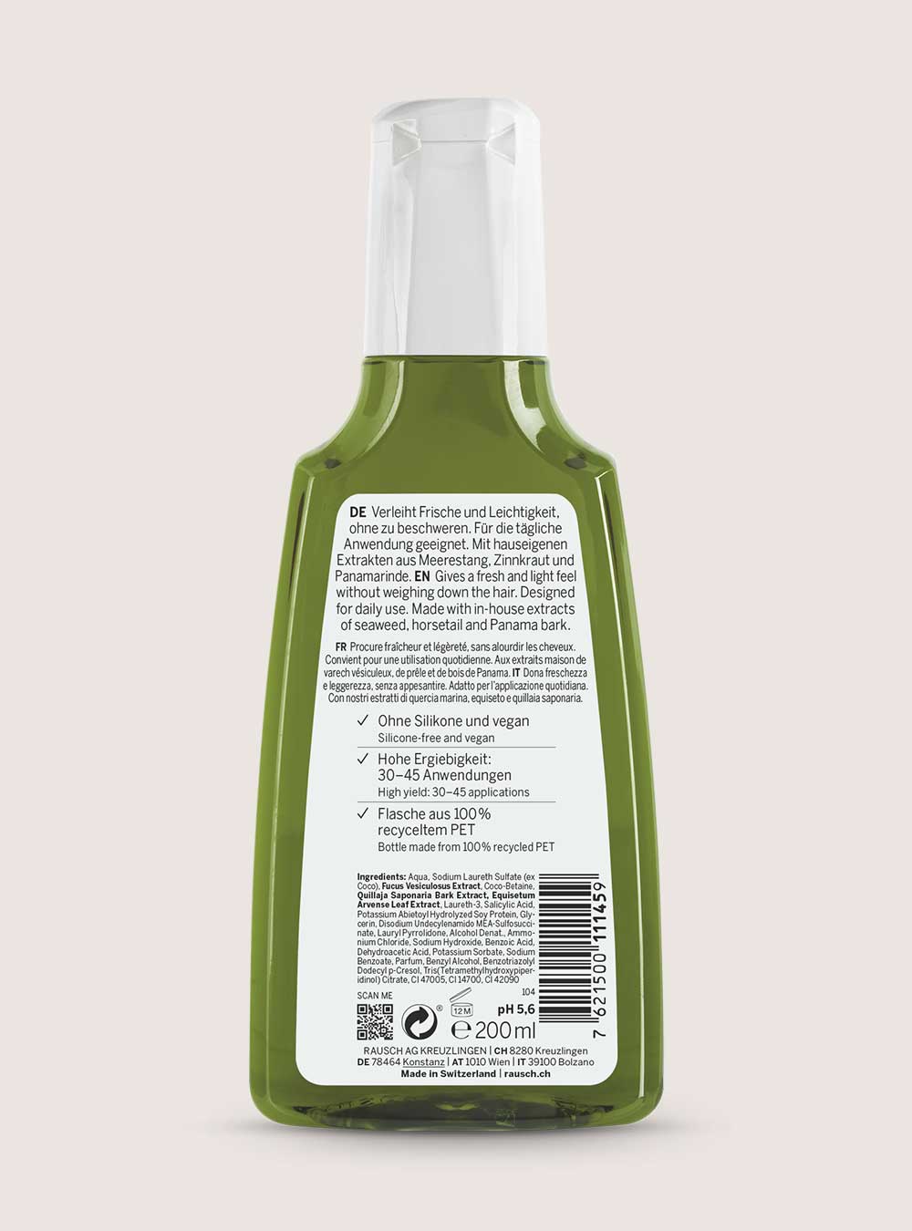 Rausch Degreasing shampoo with seaweed 200 ml