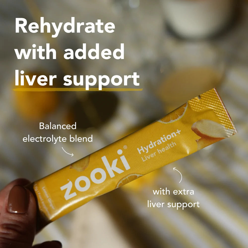 Zooki Electrolytes+ Liver Health Lemon & Ginger