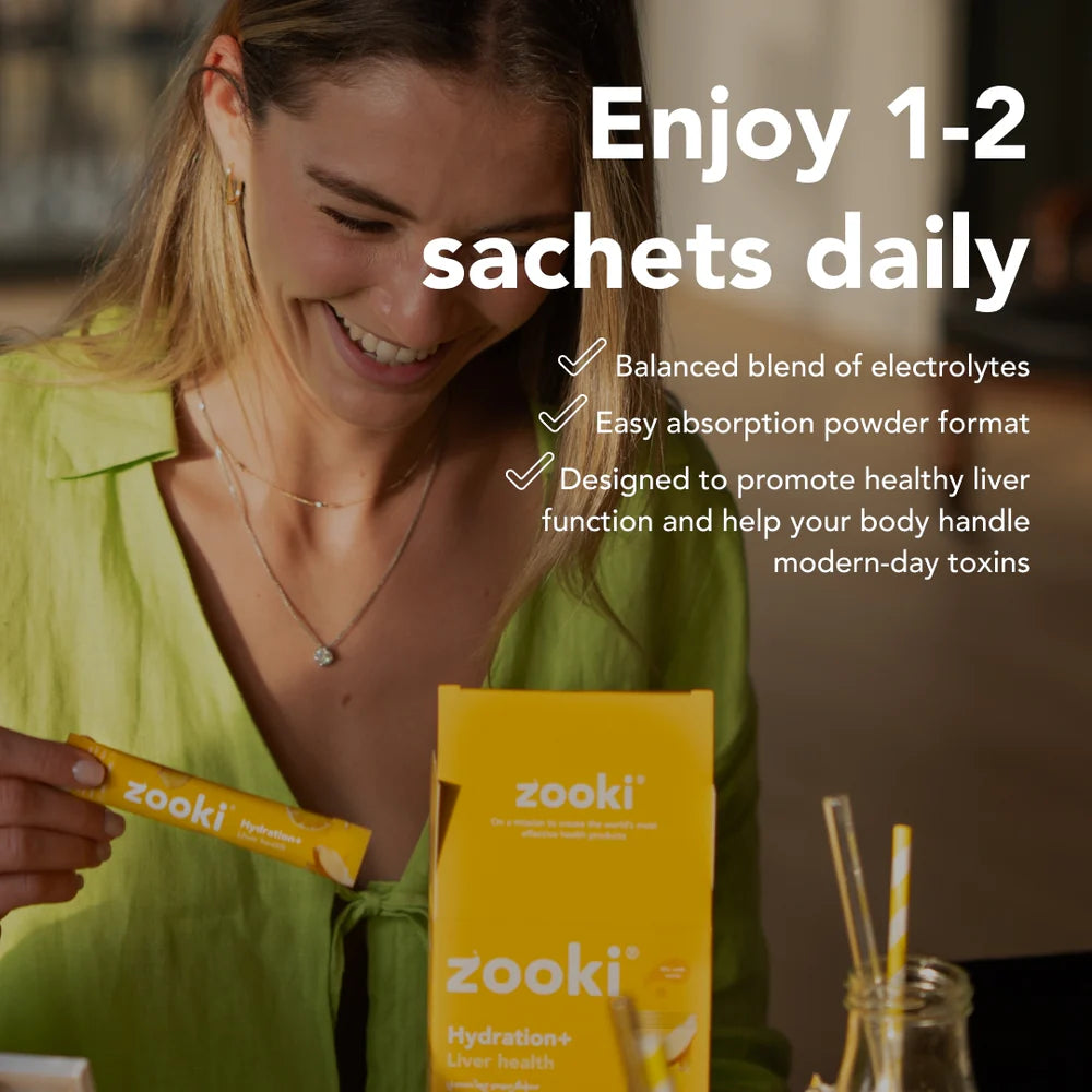 Zooki Electrolytes+ Liver Health Lemon & Ginger