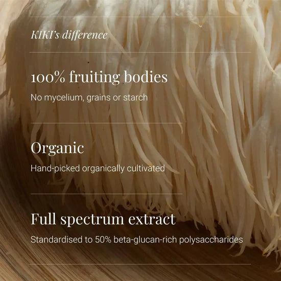 Lions Mane extract organic 60 Caps