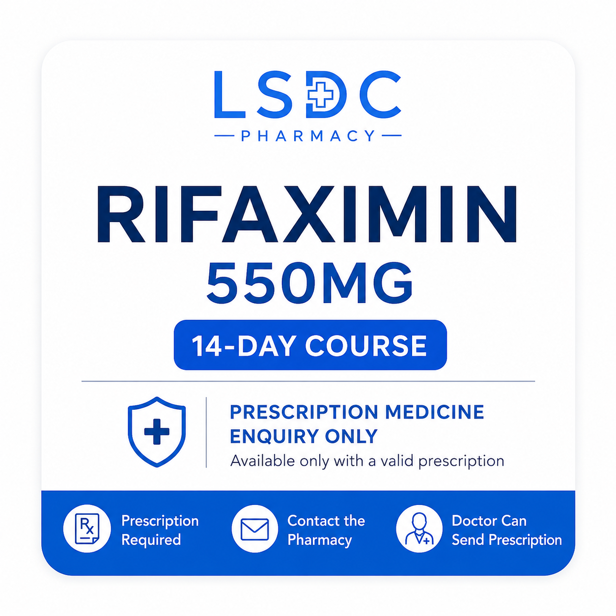 Rifaximin 550mg Tablets – 14-Day Course