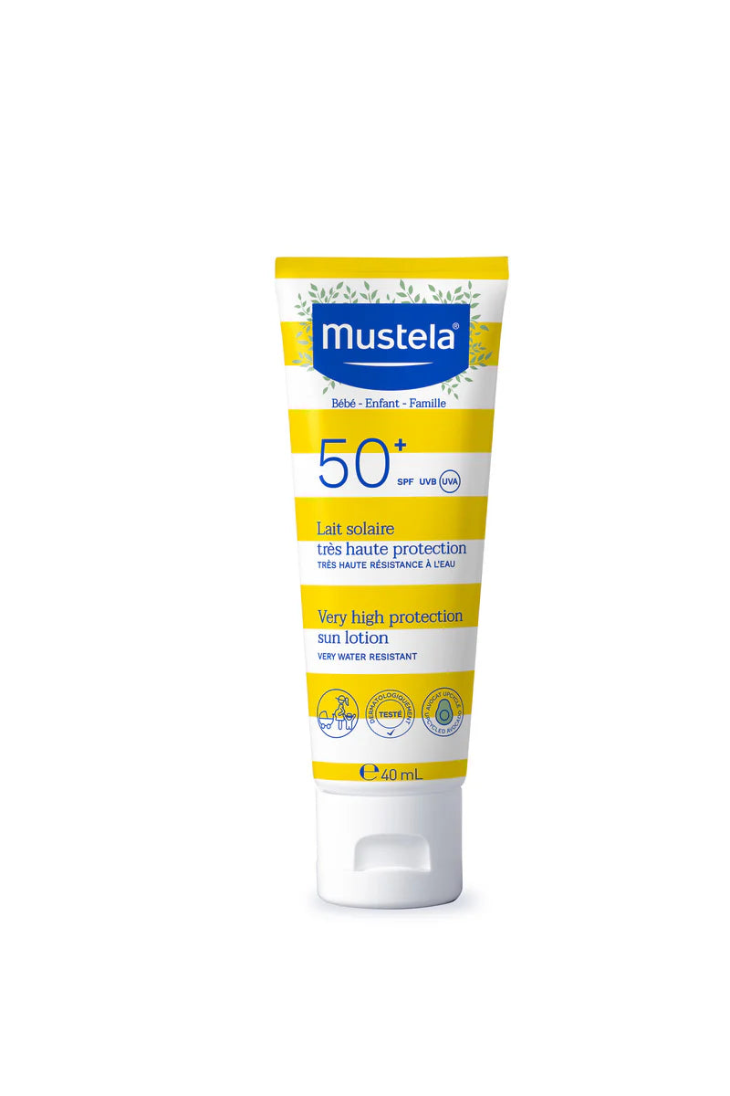 Mustela Sun Very High Protection Sun Lotion For Face 40ml | Facial Sunscreen | LSDC Pharmacy London