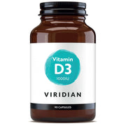 Viridian Vitamin D3 1000IU Vegan Capsules 90