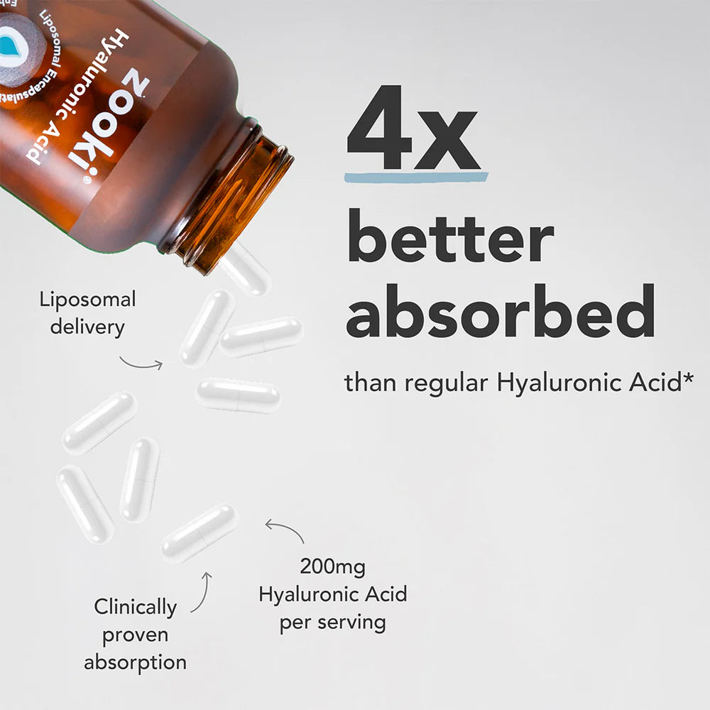 Zooki Liposomal Hyaluronic Acid 200mg 30 Capsules