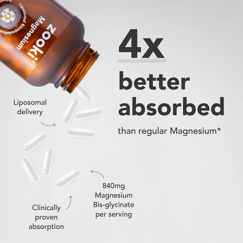 Zooki Liposomal Magnesium 840mg 60 Capsules
