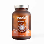 Zooki Vitamin C supplement bottle on a white background