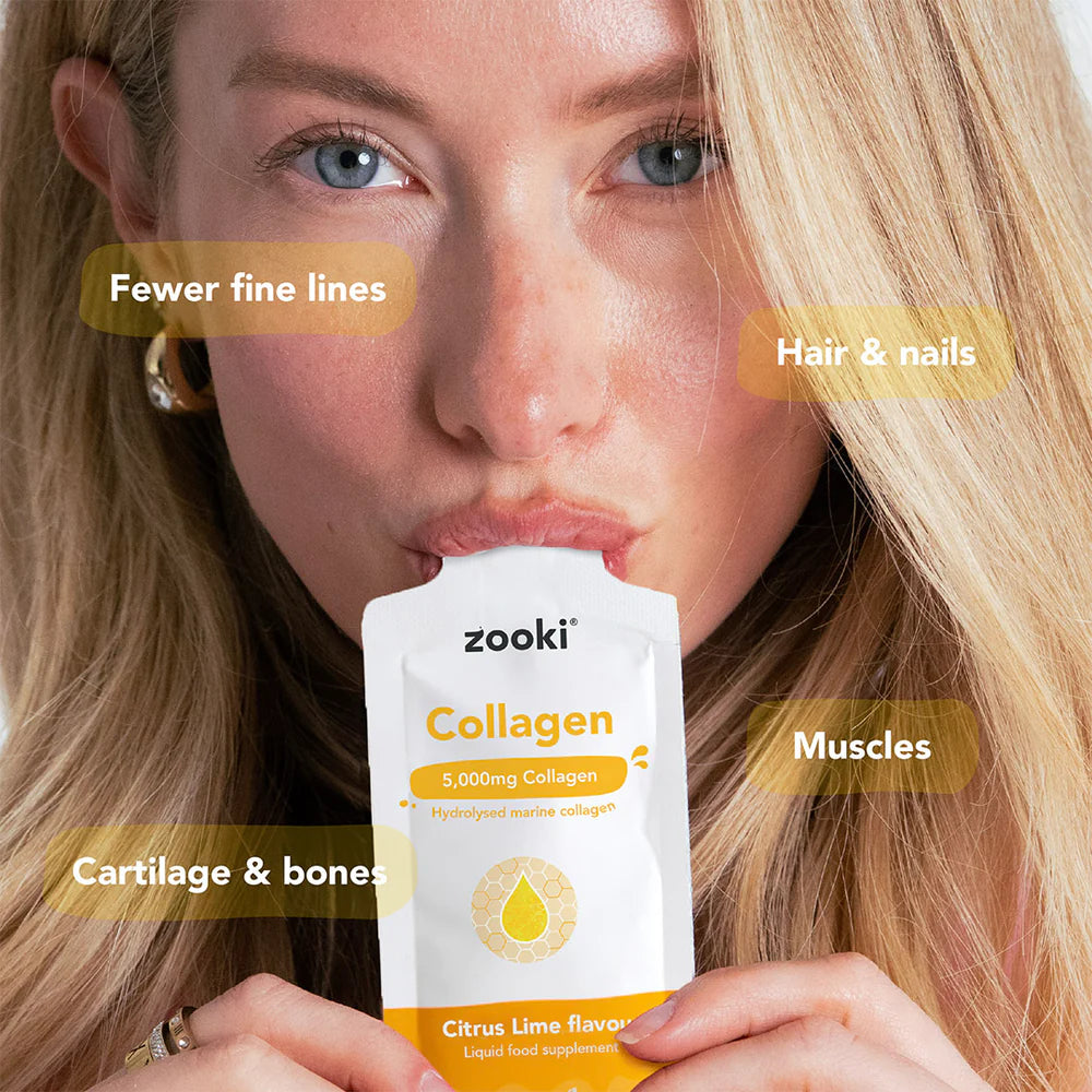 Zooki Collagen 5000mg Citrus Lime 15ml Sachets
