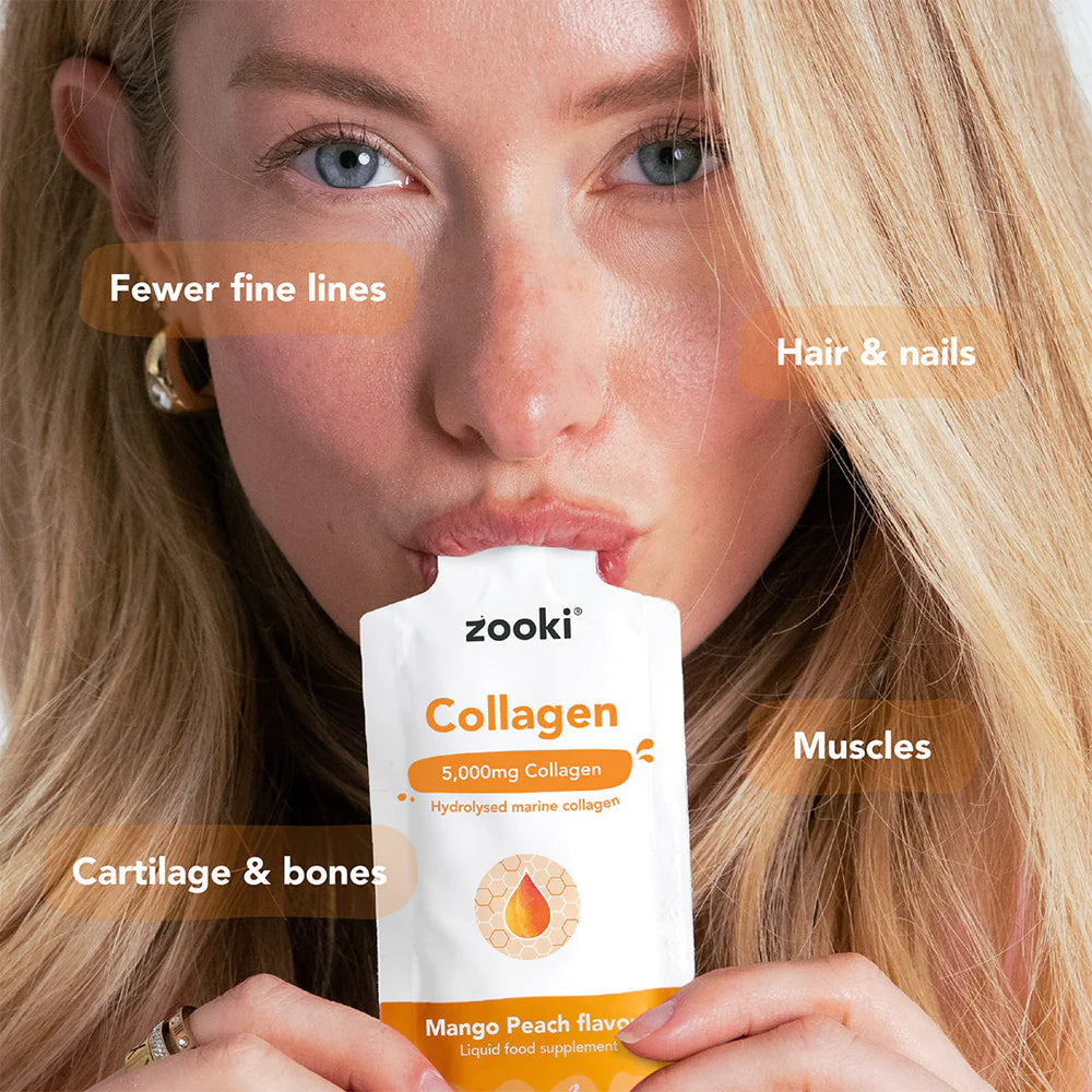 Collagen Zooki 5000mg Mango Peach 15ml sachet