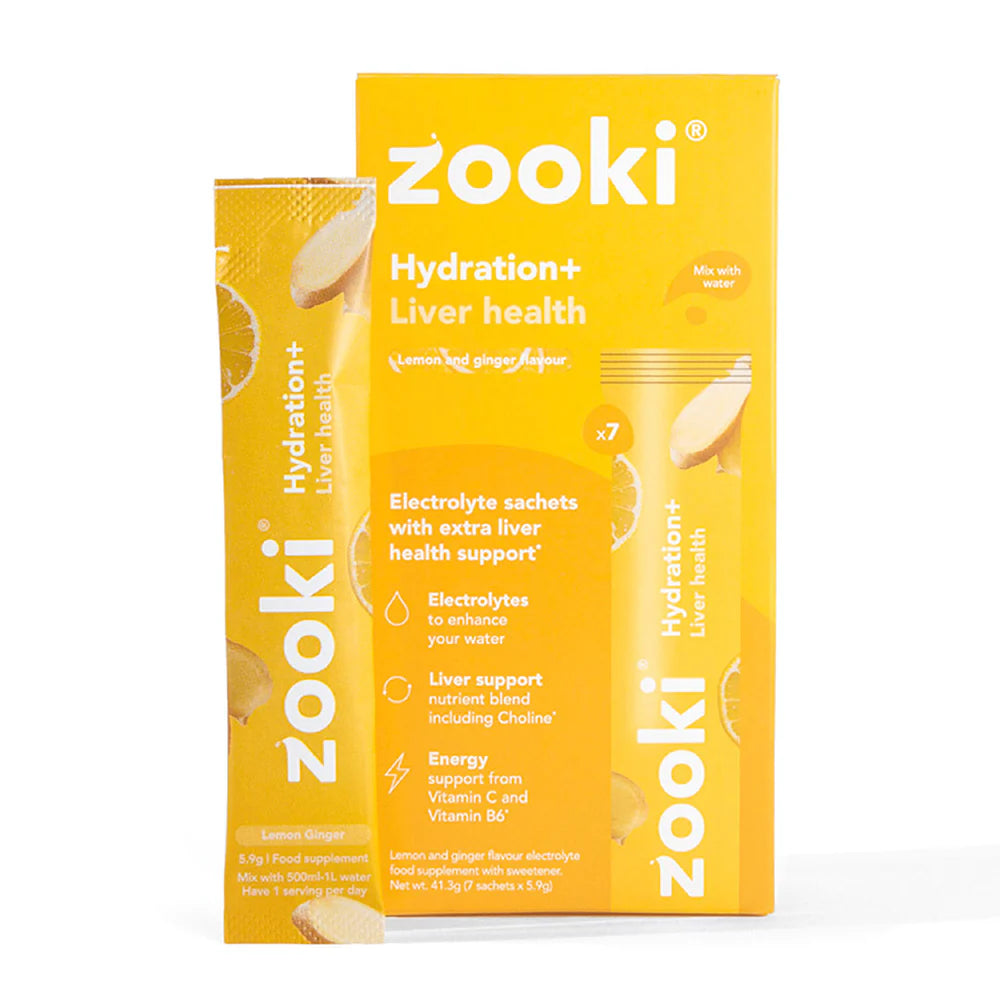 Zooki Electrolytes+ Liver Health Lemon & Ginger