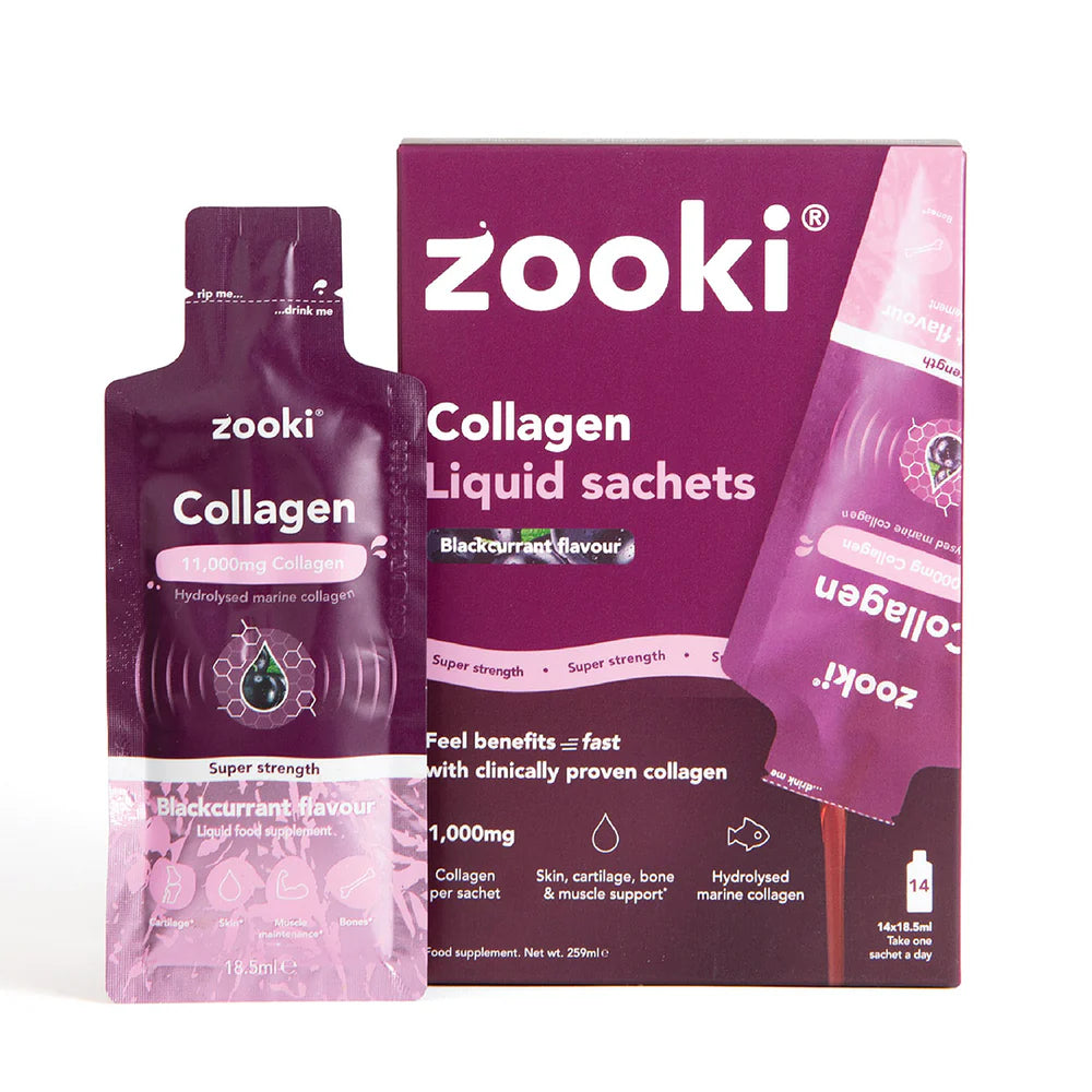 Collagen Zooki 11000mg blackcurrant 18.5ml sachet
