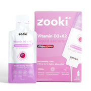 Zooki Liposomal Vitamin D3 + K2 3000IU Mixed Berry 10ml Sachet