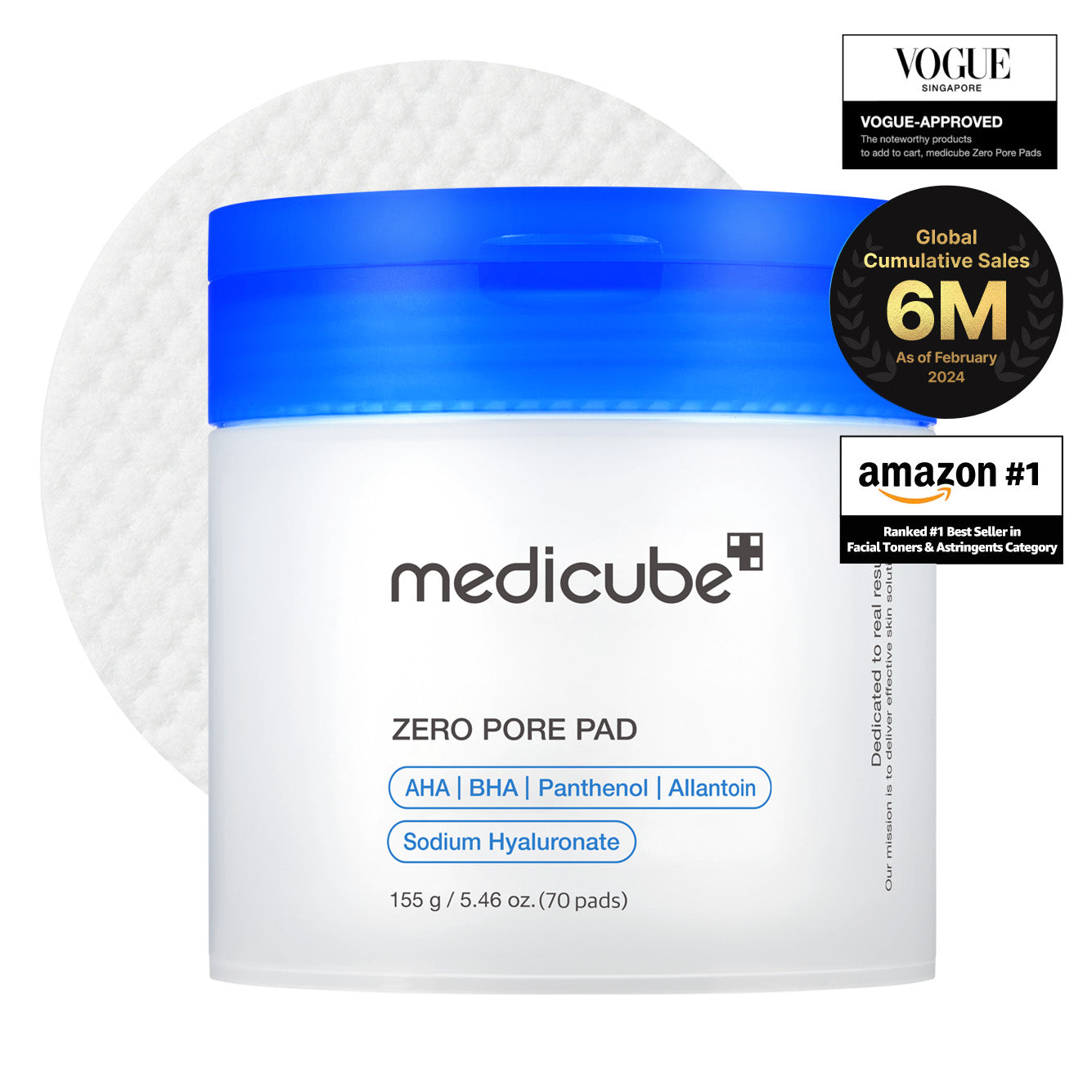 Medicube Zero Pore Pad 2.0 (70pcs) | LSDC Pharmacy London