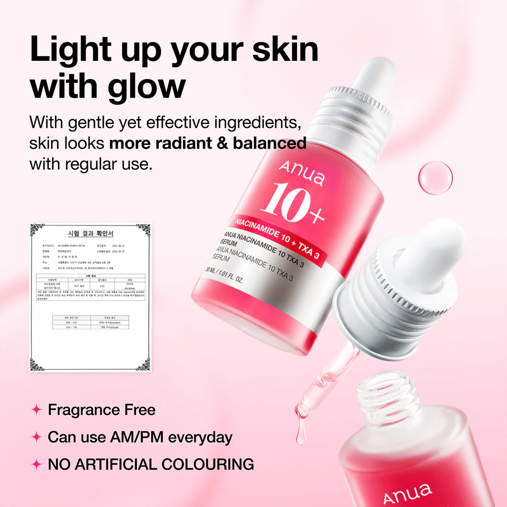 ANUA Niacinamide 10% + TXA 4% Serum 30ml | LSDC Pharmacy London