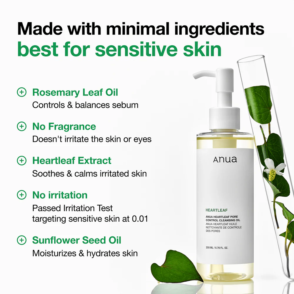 ANUA Heartleaf Pore Control Cleansing Oil 200ml | LSDC Pharmacy London