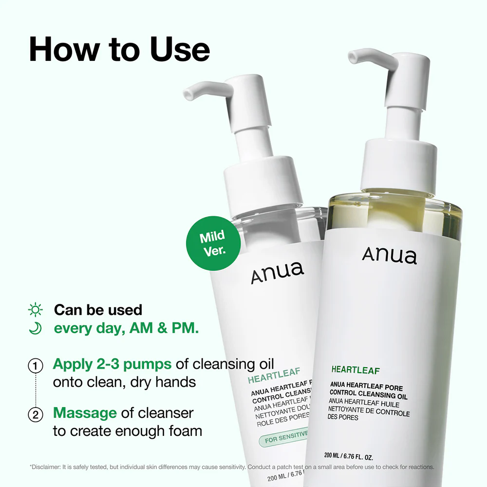 ANUA Heartleaf Pore Control Cleansing Oil 200ml | LSDC Pharmacy London