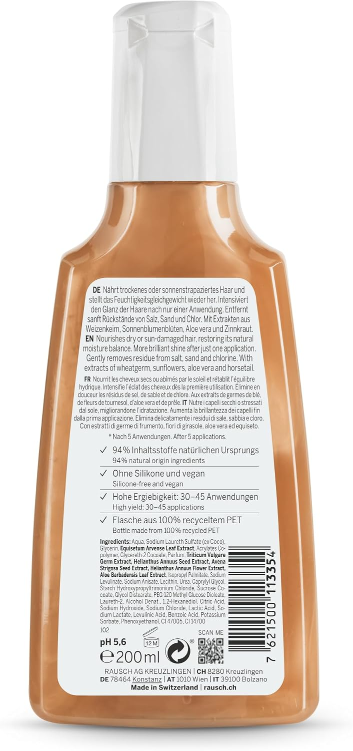 RAUSCH After-Sun shampoo with wheatgerm 200 ml | LSDC Pharmacy London