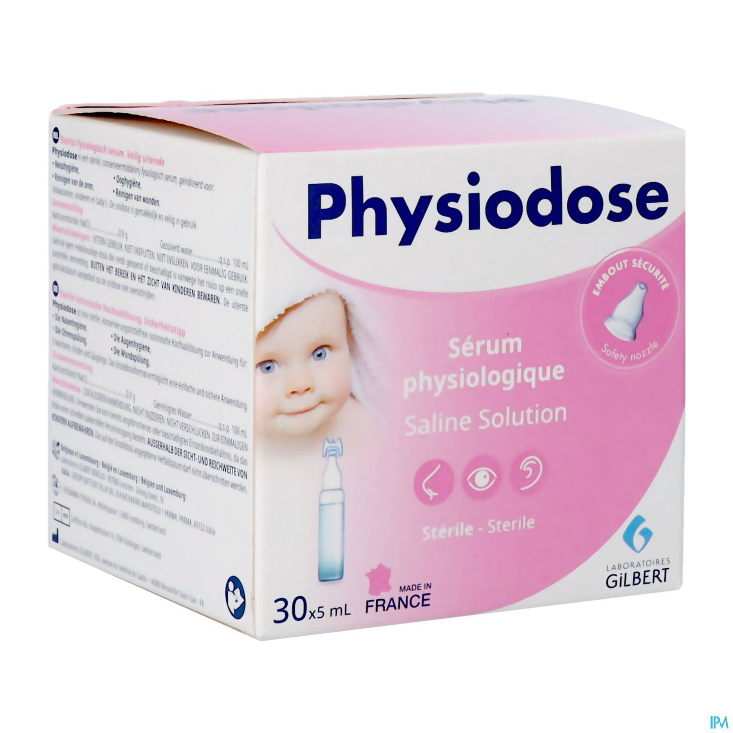 Gilbert Physiodose physiologique saline solution 30 x 5ml | LSDC Pharmacy London