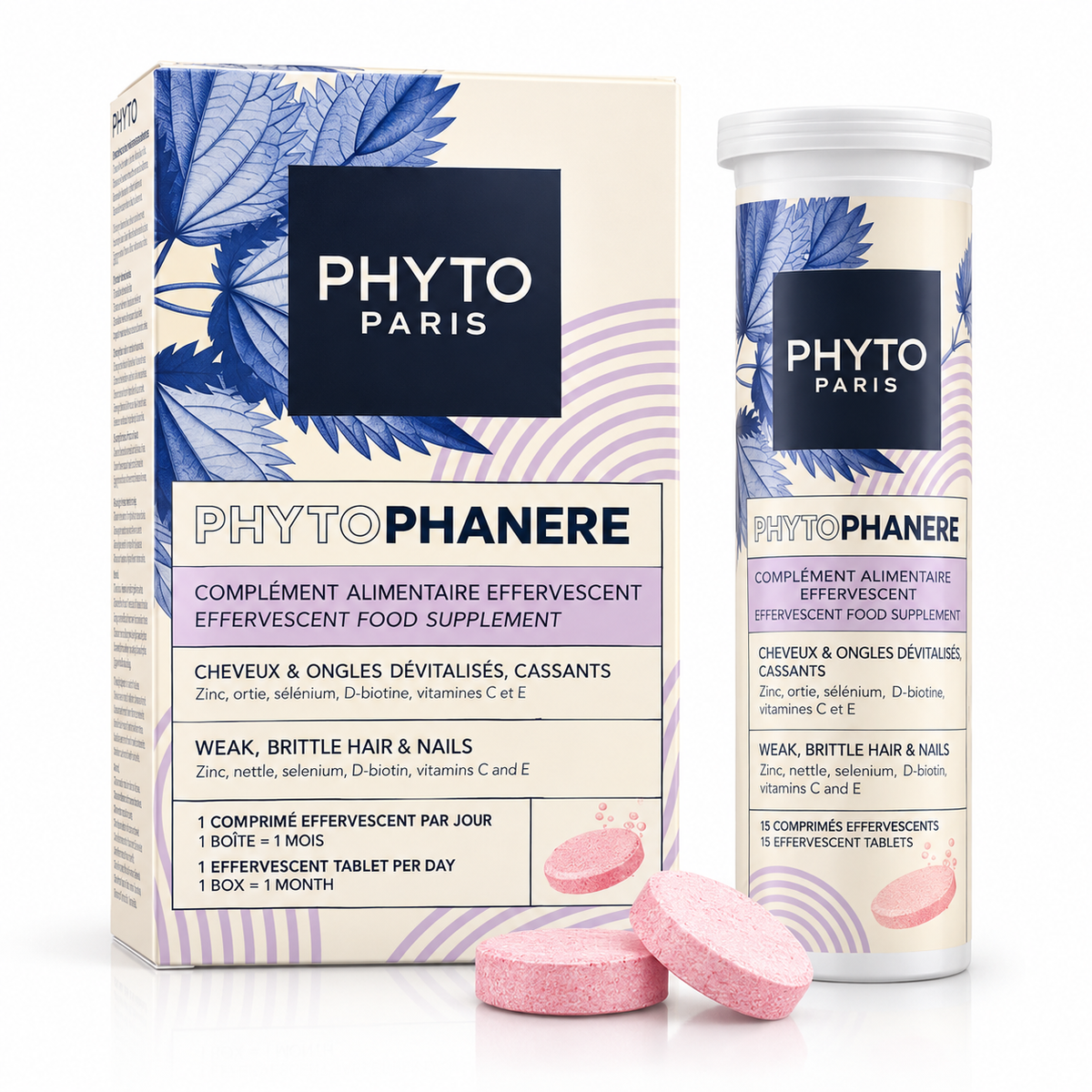 PHYTO Paris Phytophanere Effervescent Hair & Nails Food Supplement 30 Tablets