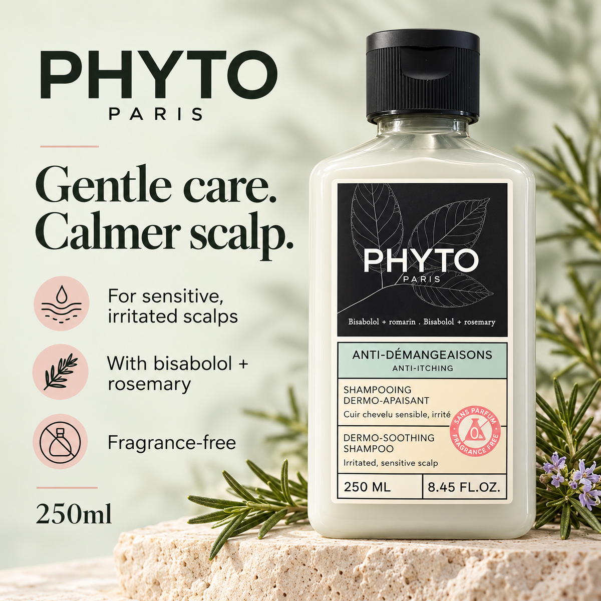 PHYTO Dermo-Soothing shampoo benefits