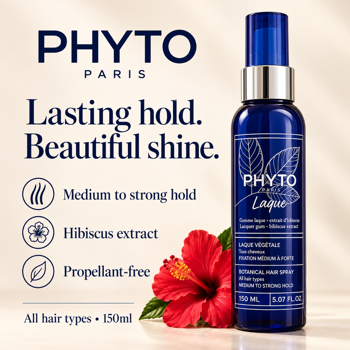 PHYTO Laque Medium to Strong Hold benefits