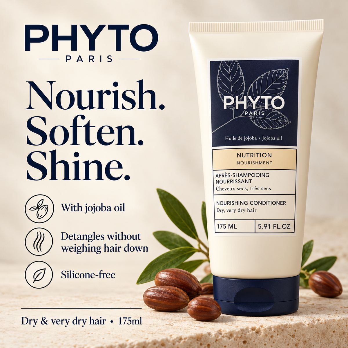 PHYTO Nutrition Conditioner with jojoba oil benefits