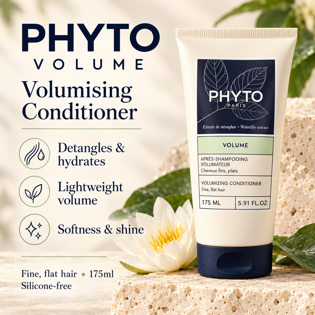 PHYTO Volume Conditioner benefits for fine flat hair