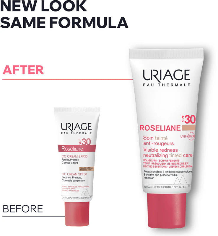 Uriage Roséliane SPF30 40ml | Anti-Redness Face Cream | LSDC Pharmacy London