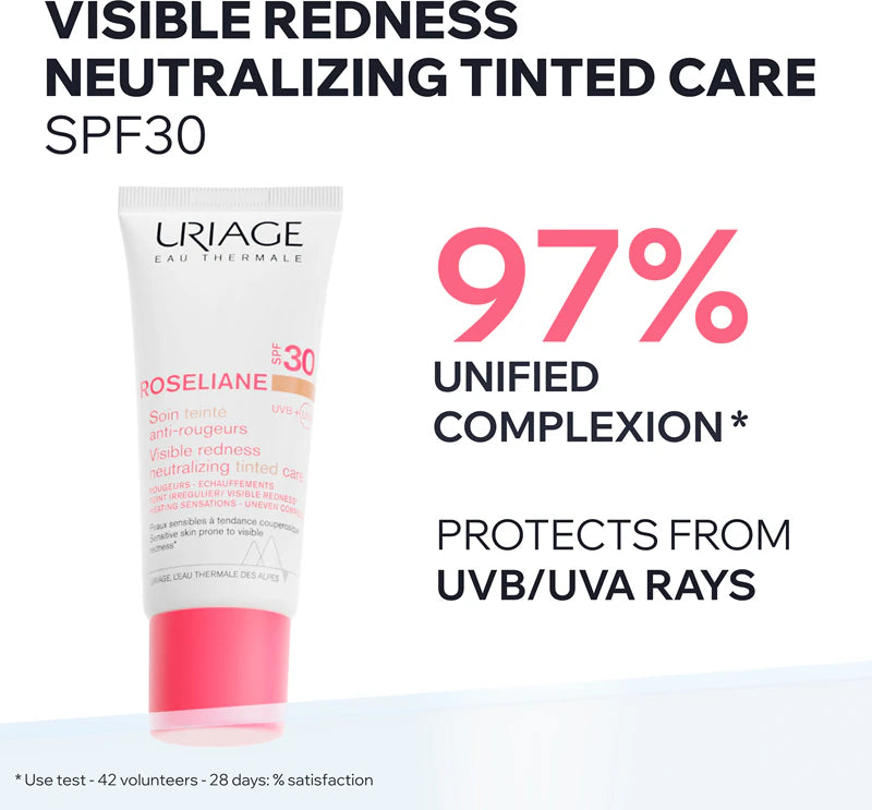 Uriage Roséliane SPF30 40ml | Anti-Redness Face Cream | LSDC Pharmacy London
