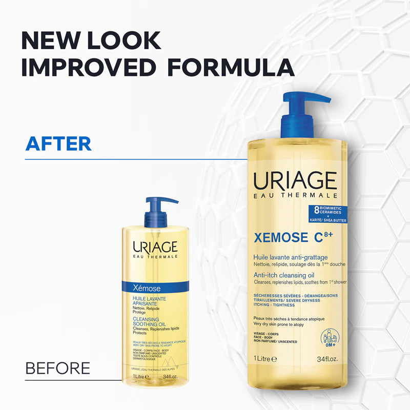 Uriage Cleansing Soothing Oil 500ml for dry, very dry and sensitive skin | LSDC Pharmacy London
