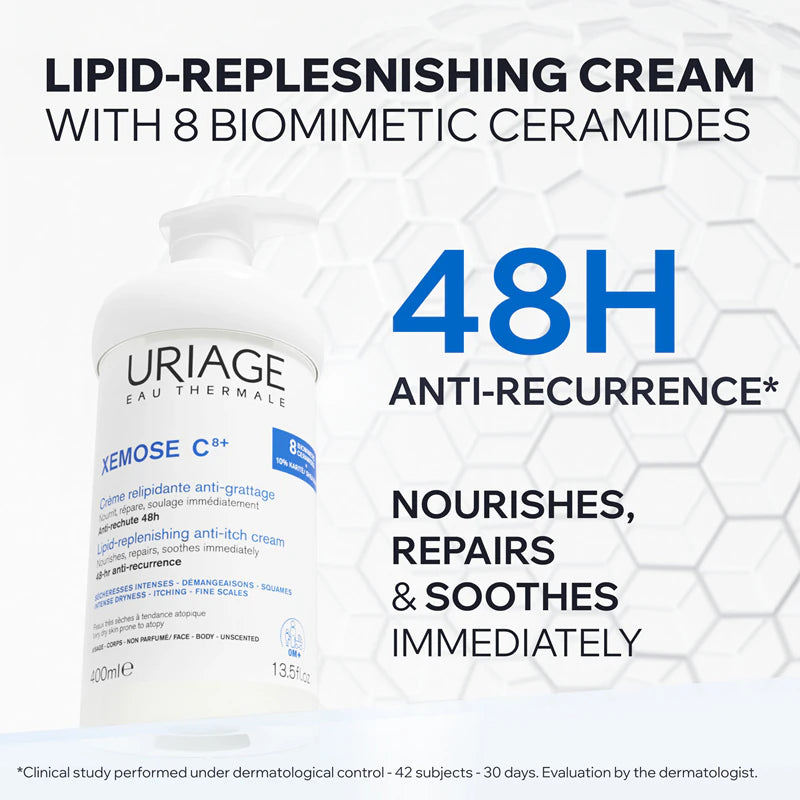Uriage lipid replenishing anti-itch cream 400ml